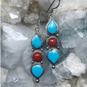 Triple goddess earrings